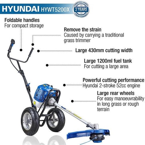 Hyundai 52cc petrol wheeled - hyundai,