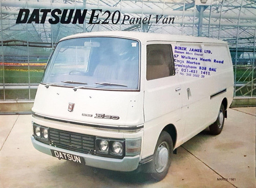 Datsun e20 panel van brochure - e20,