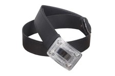 Real Black Leather Kilt Belt Scottish + Silver Buckle High Land Wear Mild Grain