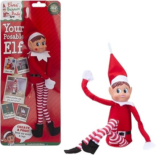 Christmas elf figurine posable - figurine,