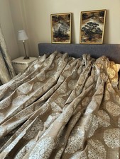BEAUTIFUL MADE TO MEASURE PAIR CURTAINS 102” W X  94”D each