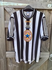 Original Authentic Adidas Newcastle United 1997/1998 Home Shirt Mens XL X-Large