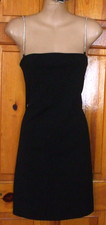 NEW LOOK' ANNE MARIE LITTLE BLACK DRESS - DETACHABLE STONED STRAPS SIZE 16 party