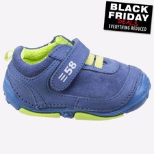 Hush Puppies Harry Infants Boys Memory Foam Pre-Walker First Shoes Blue