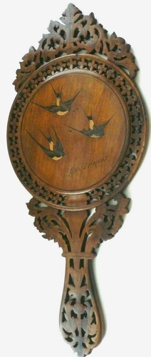 Antique sorrento ware wooden - antique,