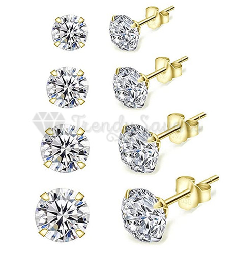 14k gold swarovski crystals - 14k,