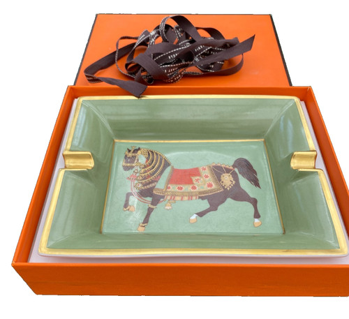 Hermès ashtray brown - brown, on
