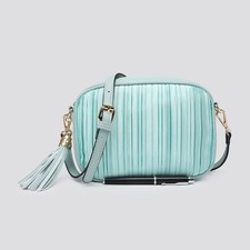 Pleated Crossbody Bag with
