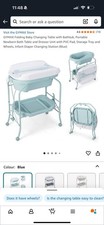 baby changing table and tub