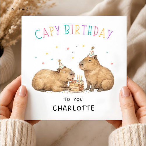 Personalised birthday card - personalised,