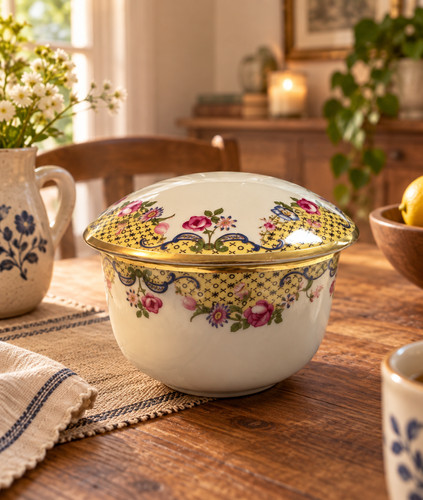 China sugar bowl limoges - china,