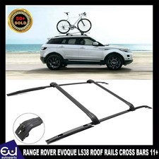 FOR RANGE ROVER EVOQUE L538 2011+ ROOF RACK RAILS CROSS BARS BLACK OEM FIT