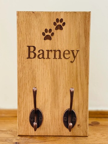 Personalised dog lead hook - personalised,