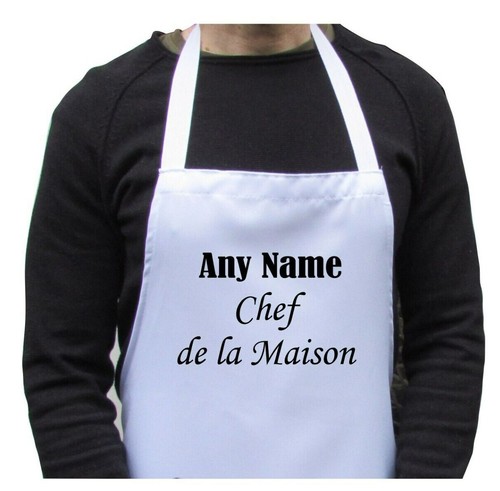 Personalised apron chef la - de,