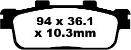 Ebc brake pad sfa series - ebc,