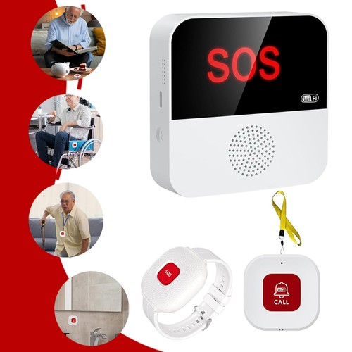 Wifi caregiver pager - with, sos