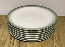 7 x Denby Regency Green Dinner Plates Excellent Condition