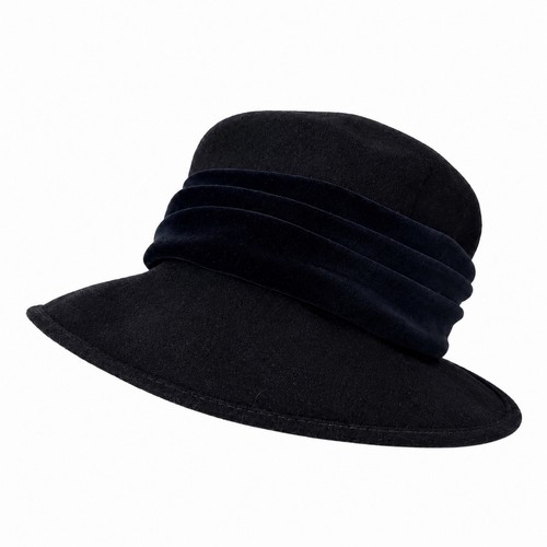 Vintage wool cloche hat - c&a,