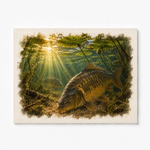 Mirror carp art - art, print