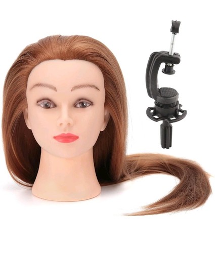 Mannequin head long synthetic - mannequin,