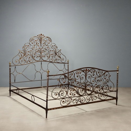Antique double bed wrought - double,