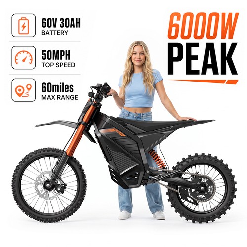 6000w peak electric dirt - electric, bike