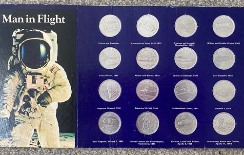 Man flight shell coin - flight, token