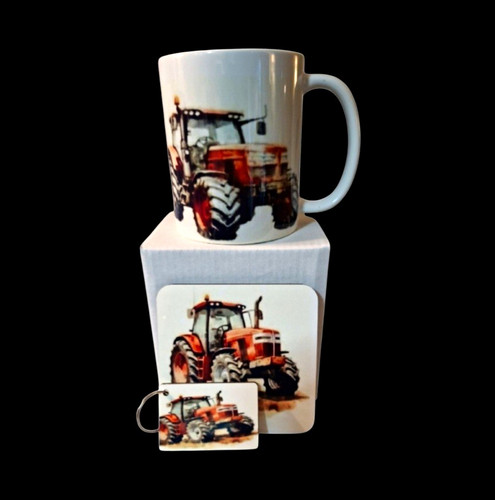 Hand designed ceramic tractor - hand,