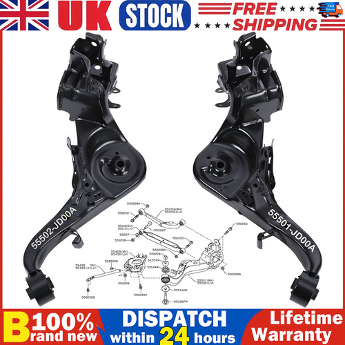 Rear track trailing - lh+rh,
