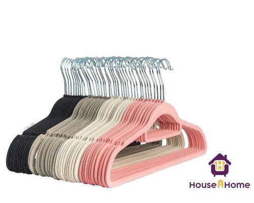 Non slip flocked coat clothes - non,