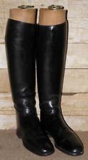 Maxwell English Made Black Leather Riding Boots & Wooden Trees UK Size 5