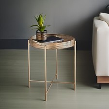 Gold Tray Metal Coffee Table