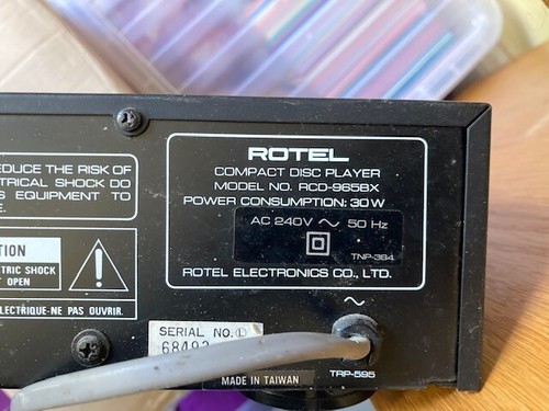 Rotelcompact disc player model - rotelcompact,