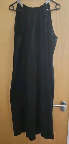 Black cotton maxi - black, dress