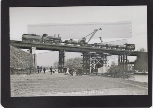 Evesham gwr bridge removal - bridge,