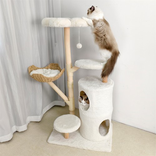 Solid wood cat tree - solid,