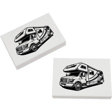 2 x 45mm 'Motor Home' Erasers
