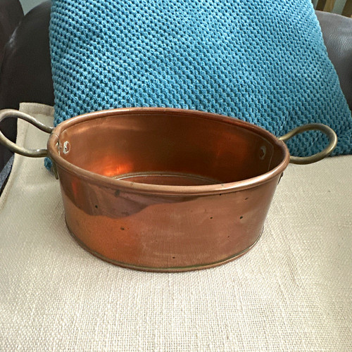 Copper round pot - round, with