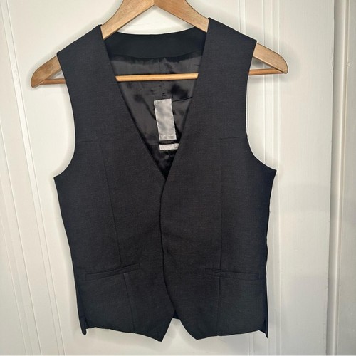 Zara man black dress vest - dress,