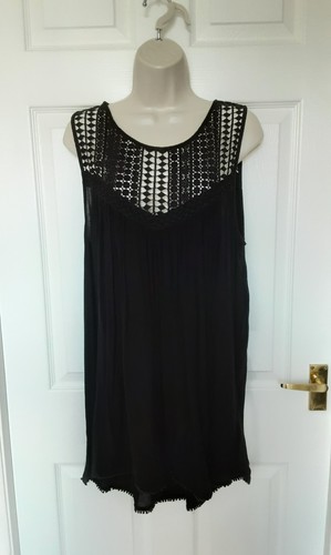 Tunic long top blouse black - blouse,
