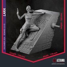  Tomb Raider 3D Printed Statue