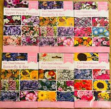 6 in 1 Seed Collection, Flowers, Vegetables,Herbs, Hanging Baskets, Bee Friendly