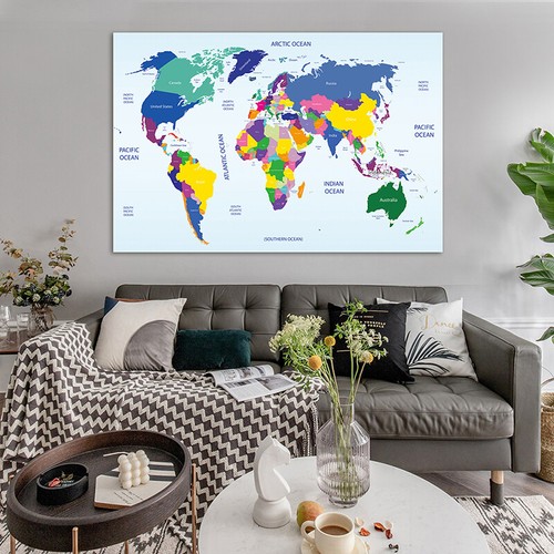World map canvas prints - world,
