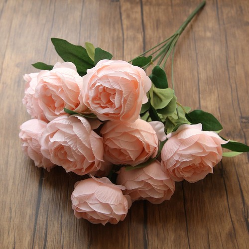 Heads artificial silk rose - heads,