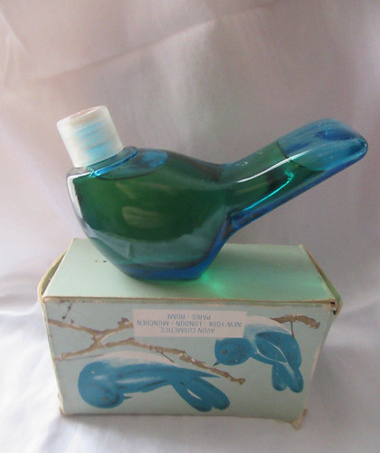 Vintage avon blue - blue, bird