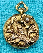 LADIES 14K POCKET WATCH WITH
