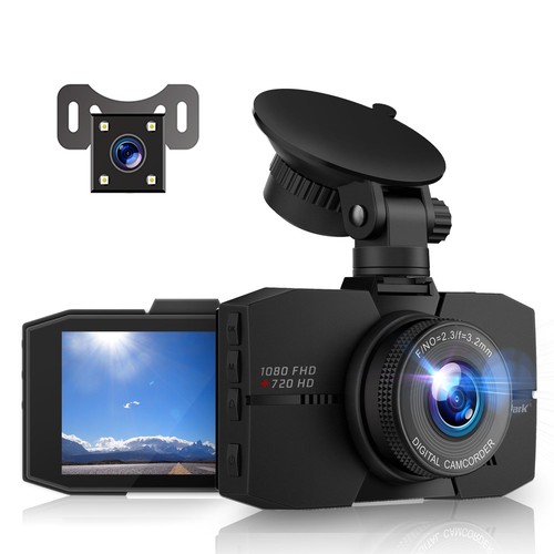 Campark 1080p dual dash cam - 1080p,