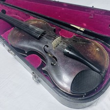 Vintage Stainer Violin 4/4 Full Size with Bow, Hard Case and Accessories