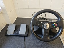 Logitech Precision Vibration Feedback Steering Wheel  and pedals Microsoft Xbox