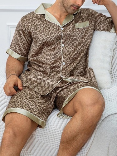 Mens silk satin - mens, set